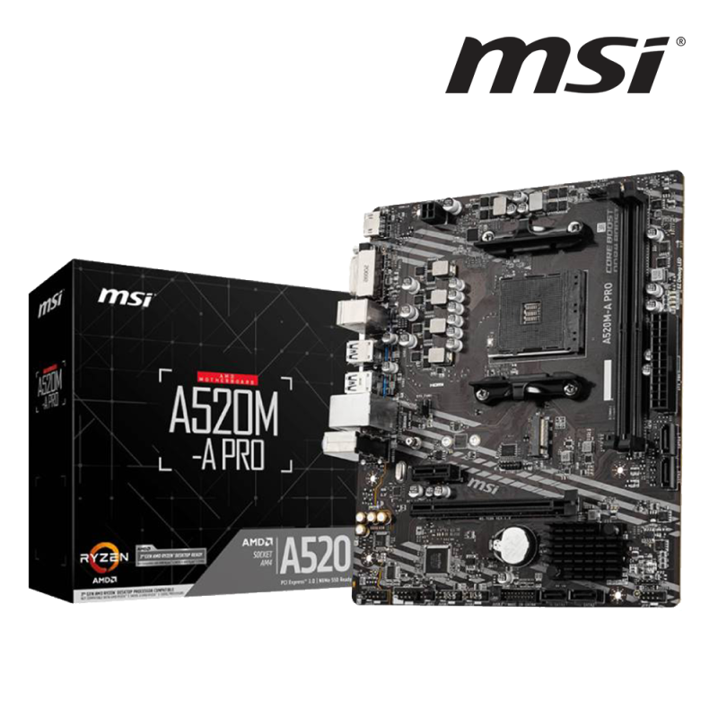 Carte Mère MSI A520M-A PRO 911-7C96-044