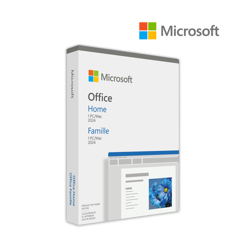 Logiciel Microsoft Office Home 2024 French Africa Only Medialess