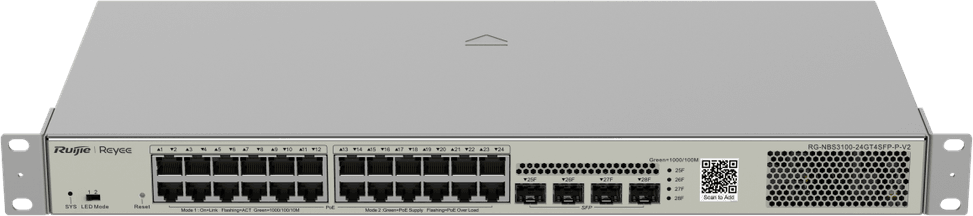 Switch Ruijie NBS3100-24GT4SFP-PV2 NBS3100-24GT4SFP-PV2 au-meilleur-prix-au-Maroc-tanger-agadir-casablanca-marrakech-fes