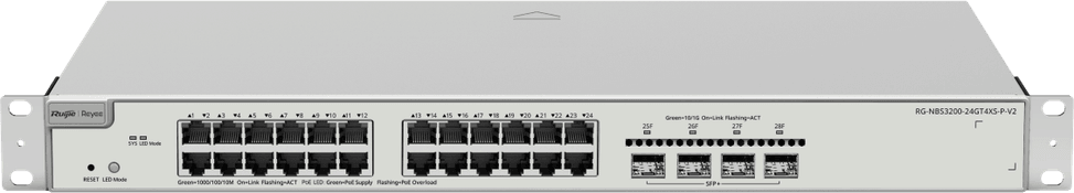 Switch Ruijie NBS3200-24GT4XS-P-V2 NBS3200-24GT4XS-P-V2 au-meilleur-prix-au-Maroc-tanger-agadir-casablanca-marrakech-fes