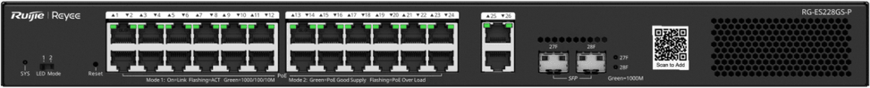 Switch Ruijie RG-ES228GS-P RG-ES228GS-P au-meilleur-prix-au-Maroc-tanger-agadir-casablanca-marrakech-fes