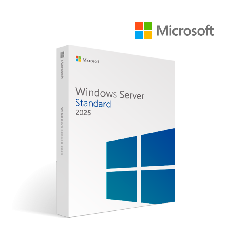 Logiciel Microsoft Win Svr Std 2025 x64 Fre 1pk DSP 16 Core