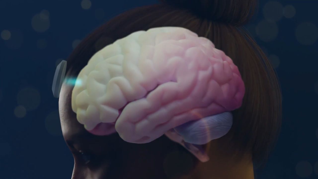 Illustration Prophetic : ultrasons de faible intensité dirigés vers le cortex préfrontal